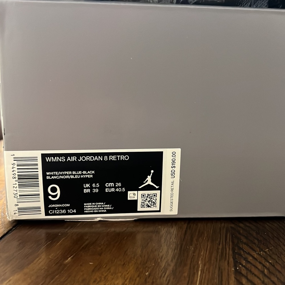 Air Jordan 8 Retro ‘Burgundy’ Size : Wmns 9 US ~ EUR 40.5 - Picture 10 of 12